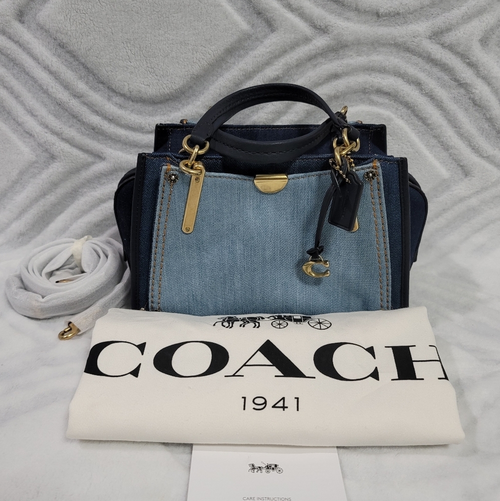 ❌SOLD❌ Coach Denim Colorblock Dreamer 21